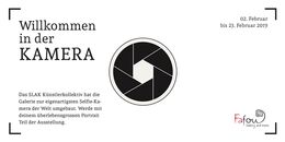 Willkommen in der Kamera